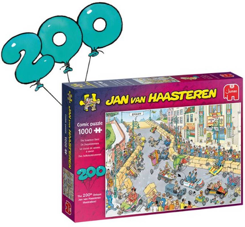 Jumbo legpuzzel Jan van Haasteren De Zeepkistenrace 1000 stukjes