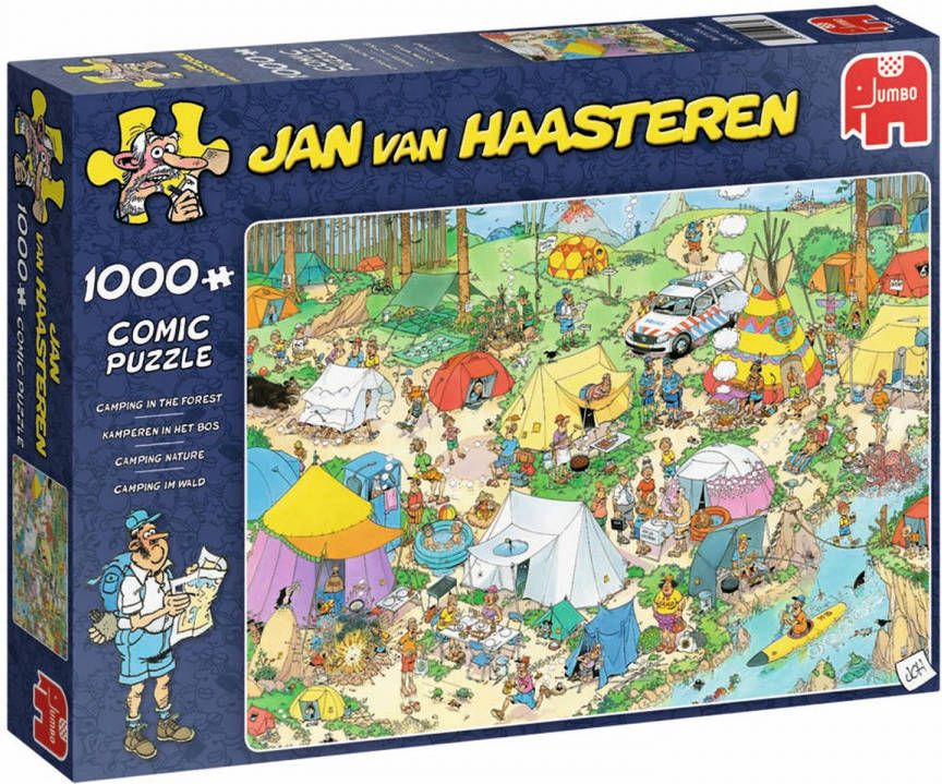 Jumbo Jan van Haasteren puzzel kamperen in het bos 1000 stukjes
