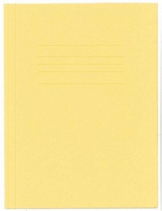 Kangaro 10 stuks Folio dossiermap geel Opbergmap