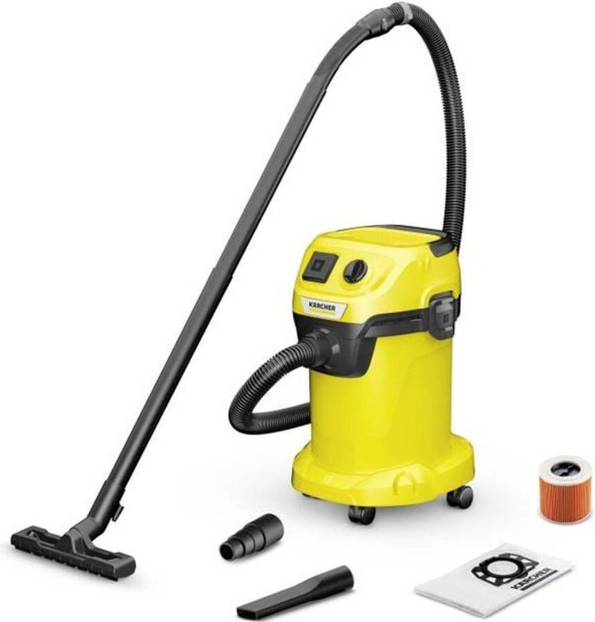 Karcher Nat- en droogzuiger WD 3 P V-19 4 20 Polypropyleen tank 19 L 1000W (draagbaar stopcontact)