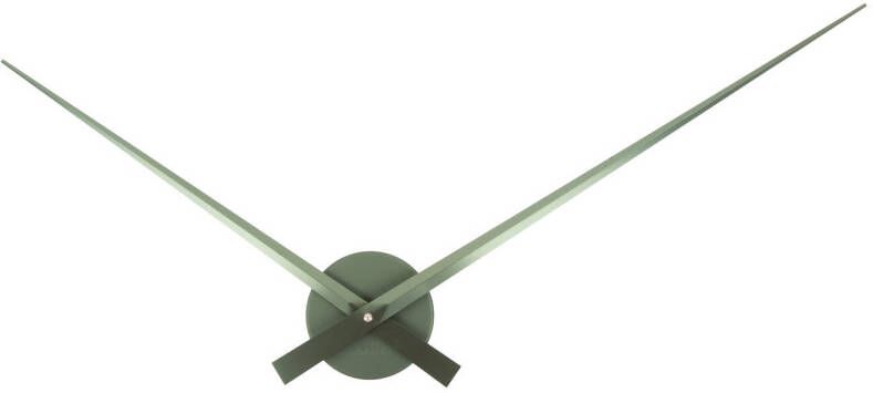 Karlsson Wandklok Little Big Time Metallic jungle green- Ø77 5cm