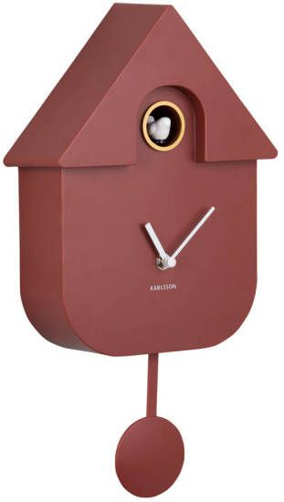 Karlsson Wandklok Modern Cuckoo Okerrood 8.5x21.5x41cm Wandklok Modern - Foto 3