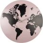 Karlsson Wall clock World Map metal light pink - Thumbnail 2