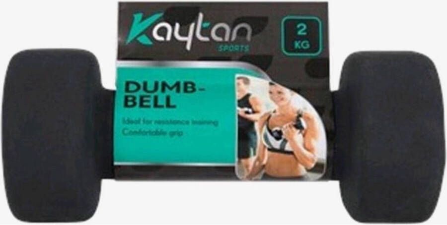 Kaytan Dumbbells Set van 2 Halters 2 KG per Stuk Totaal 4 KG