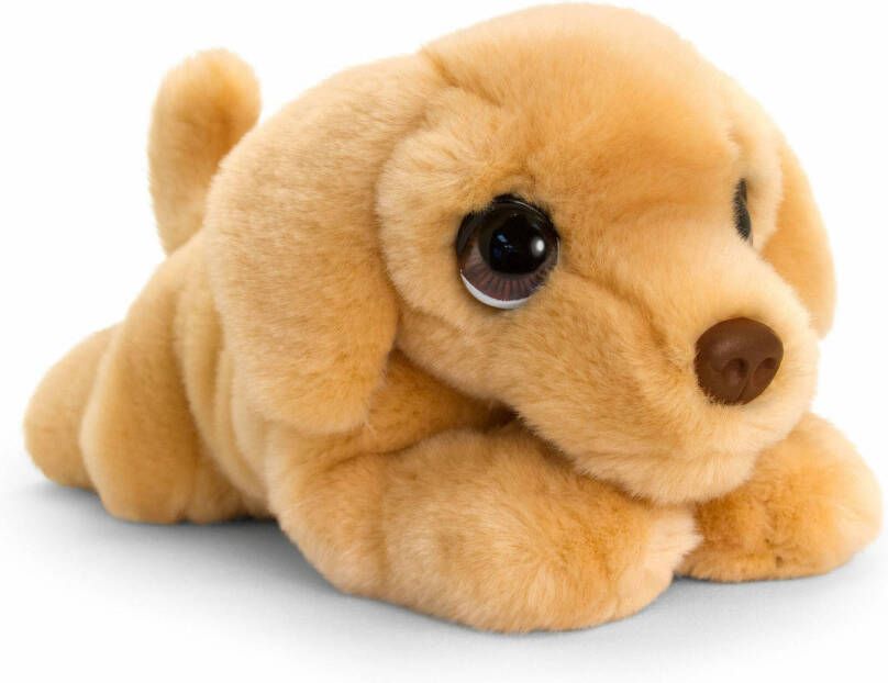 Keel Toys Knuffeldier Puppy Labrador hond zachte pluche stof premium knuffels beige 25 cm honden knuffel huisdieren