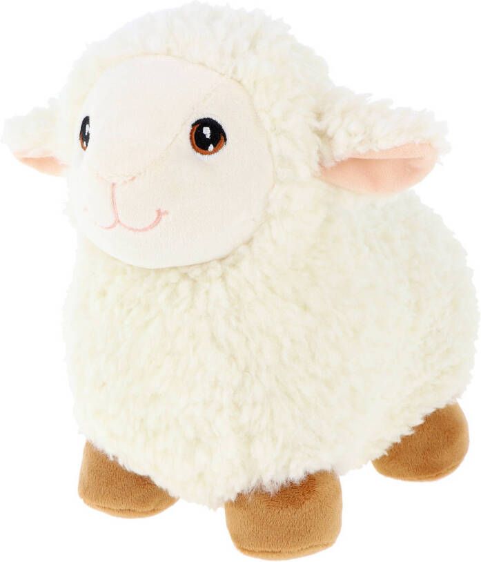 Keel Toys pluche schaap lammetje knuffeldier wit lopend 18 cm Luxe Eco kwaliteit knuffels