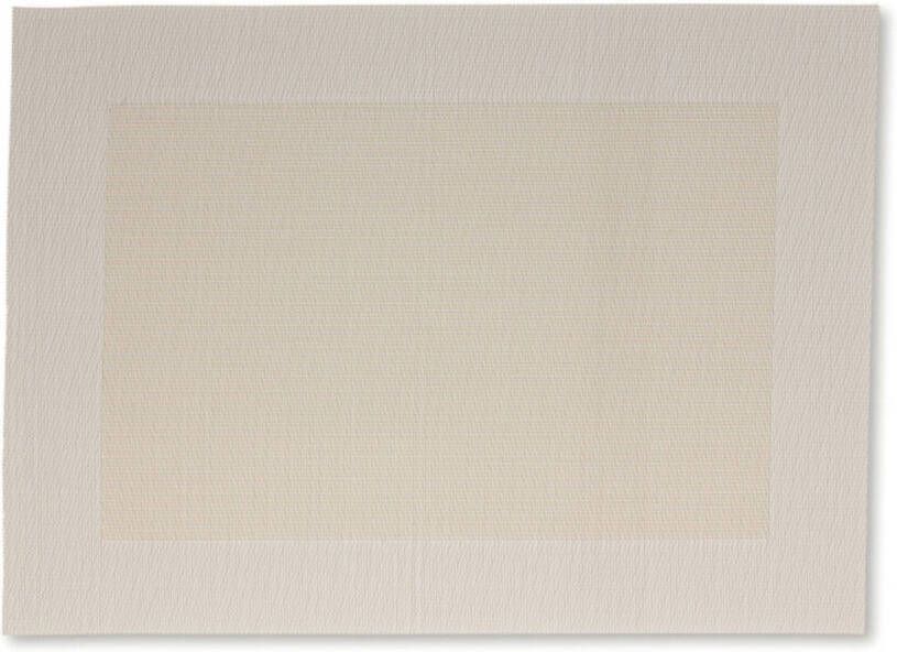 Kela Keuken placemat Nicoletta 33 x 45 cm PVC beige