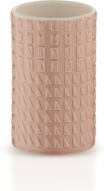 Kela drinkbeker Lenora 11 x 6 5 cm porselein roze