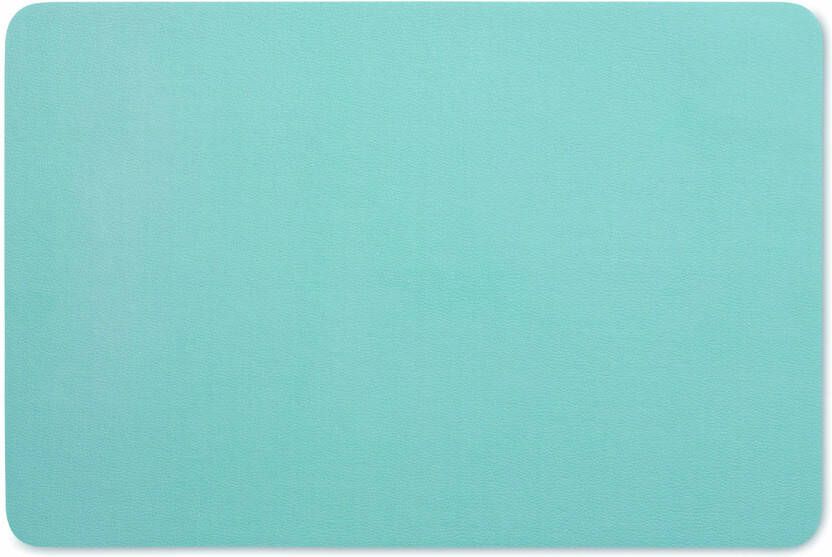 Kela placemat Kimara 45 x 30 cm PU-leer blauw