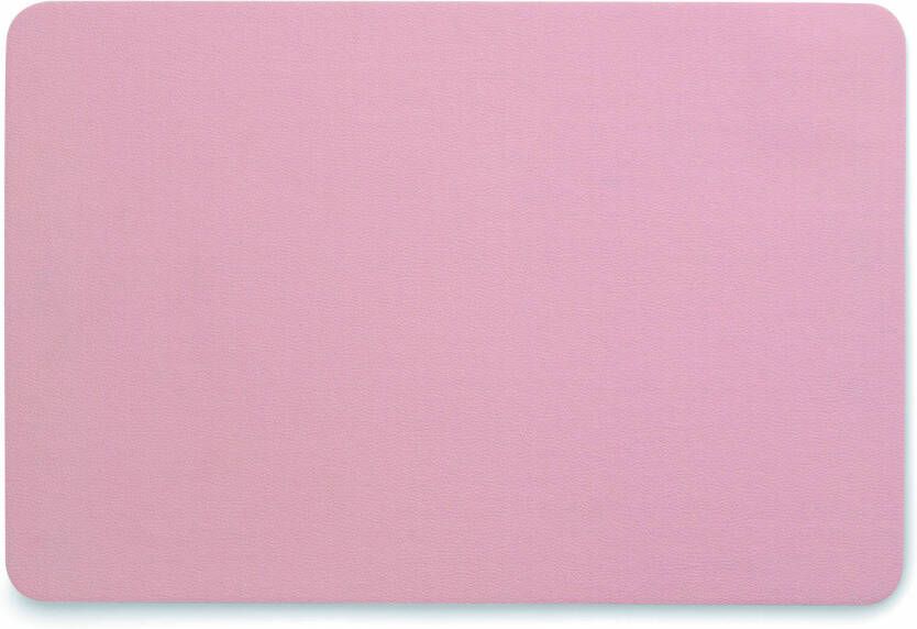 Kela placemat Kimara 45 x 30 cm PU-leer roze