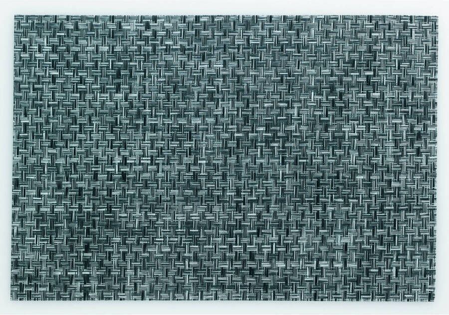 Kela placemat Plato 45 x 30 cm polyvinyl zwart wit