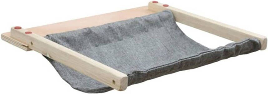 Kerbl Wandgemonteerd kattenhangmat Tofana 45x40 cm grijs 81544