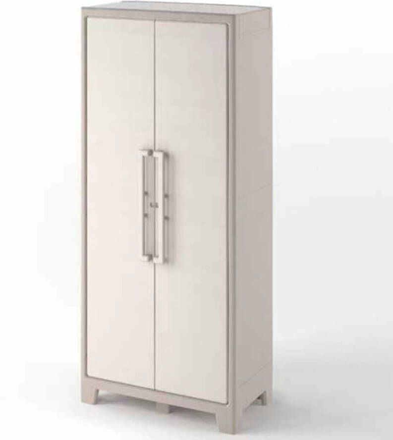 Keter Gulliver Hoge Kast 4 planken 80x44x182cm – Zand Beige