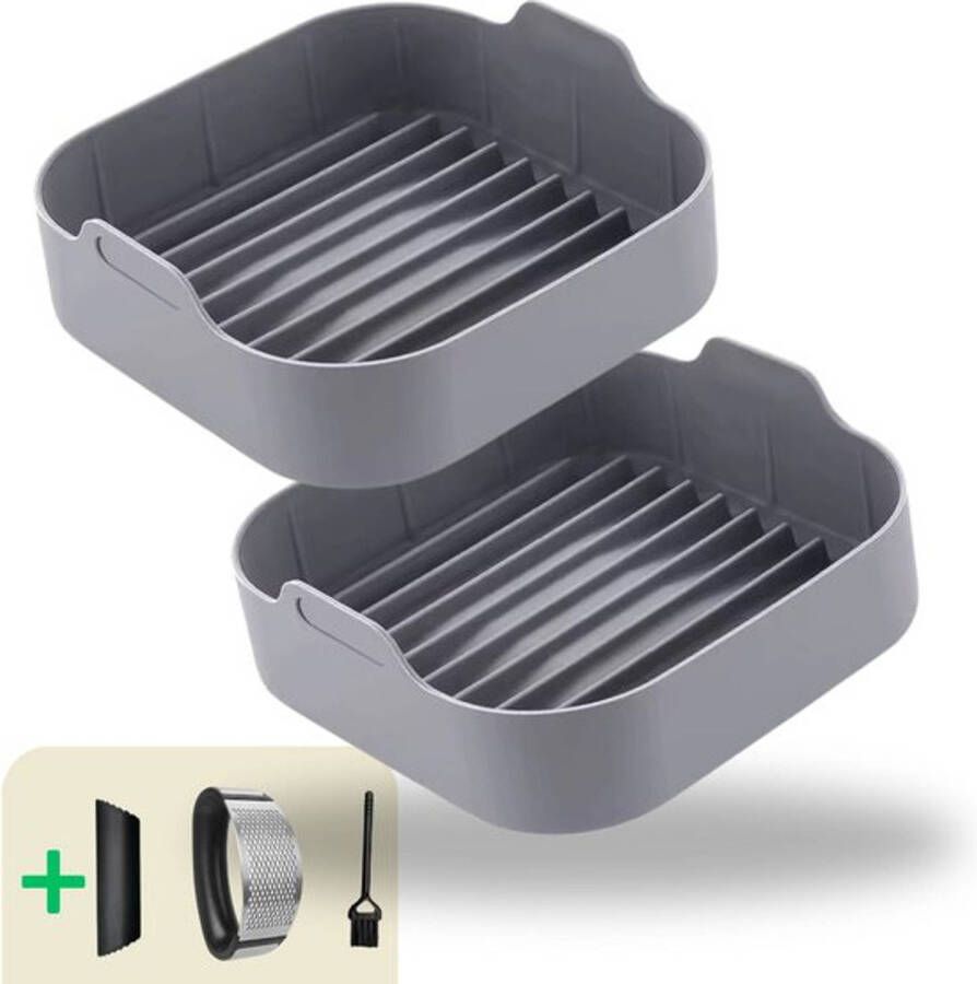 Keukenvriend XXL Airfryer siliconen mand vierkant 20 5 cm