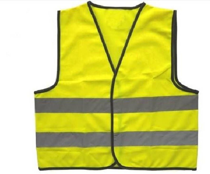 Kids At Work veiligheidshesje junior polyester geel maat S