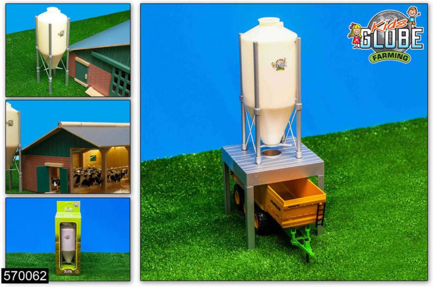 Kids Globe Farming Mega Voer Silo 38 Cm Hoog