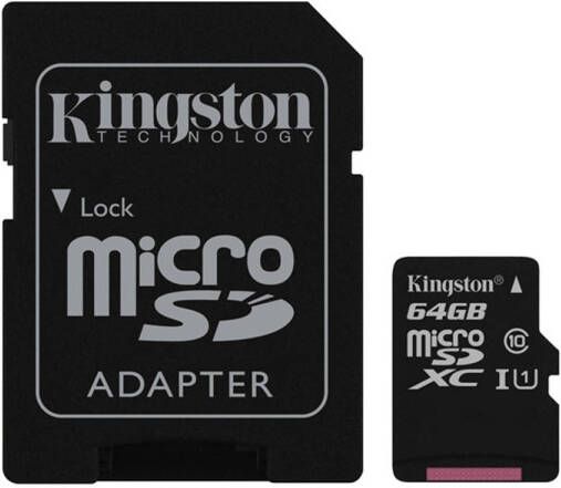 Kingston Canvas Select Microsd Uhsi Class 10 Card 64gb