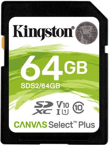 Kingston Canvas Select Plus Flashgeheugen 64 Gb Sdxc Klasse