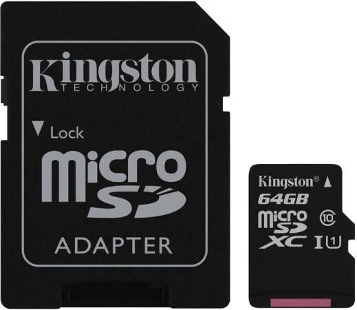 Kingston Canvas Select Microsd Uhsi Class 10 Card 64gb