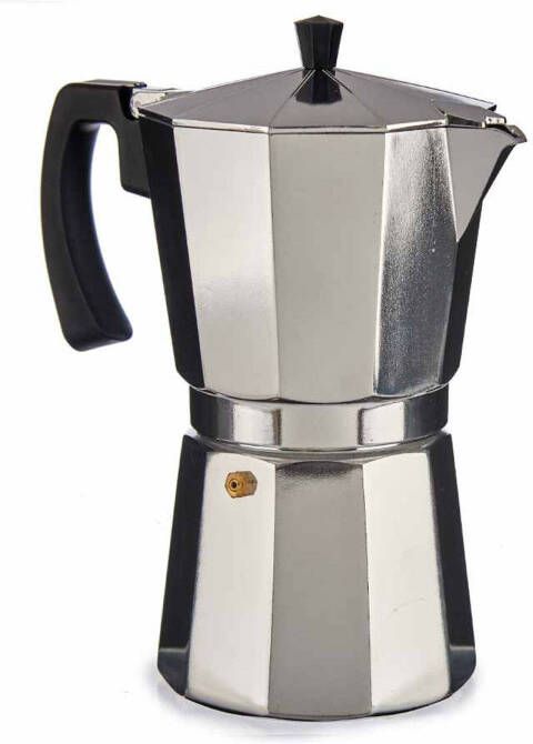 Kinvara Percolator Italiaans koffiezetapparaat Aluminium zilver 650 ml Koffiezetter Percolators