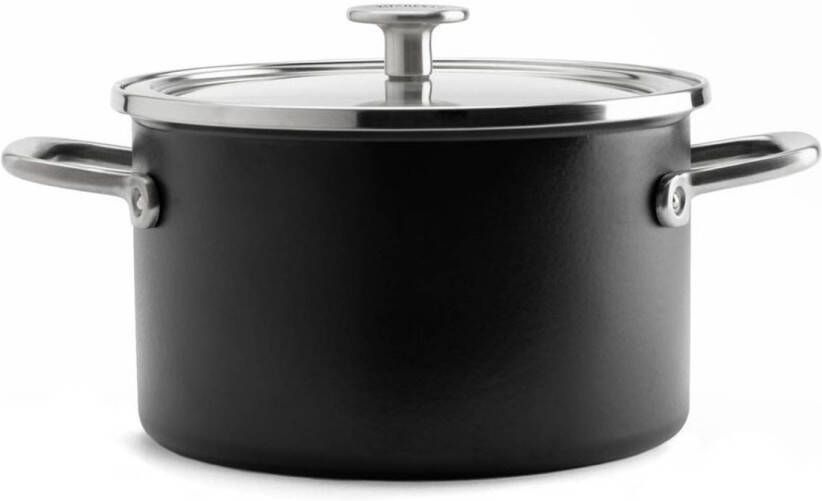 Kitchenaid Kookpan Steel Core Enamel Matzwart ø 24 cm 6 Liter