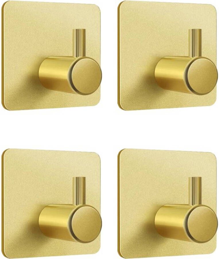 Knaak Handdoekhaakjes Badkamer Theedoek Goud 4 Stuks
