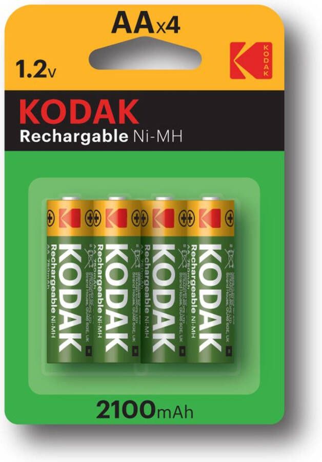 Kodak pre-charged 2100mah (ready-to-use) rechargeable 4 pack 8