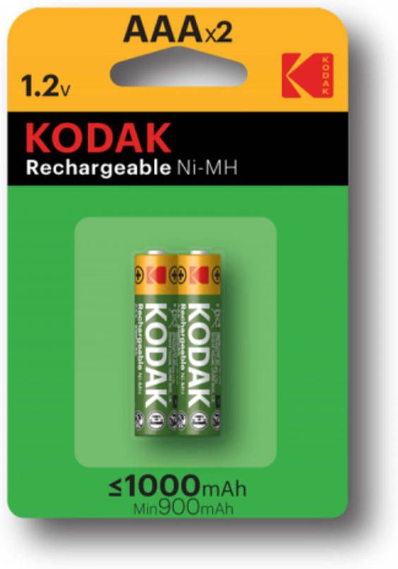 Kodak rechargeable Ni-MH AAA battery 1000mAh blister 2