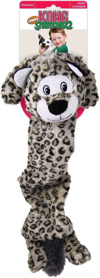 Kong Stretchezz Jumbo Snow Leopard Knuffels XL 10x32x58 cm