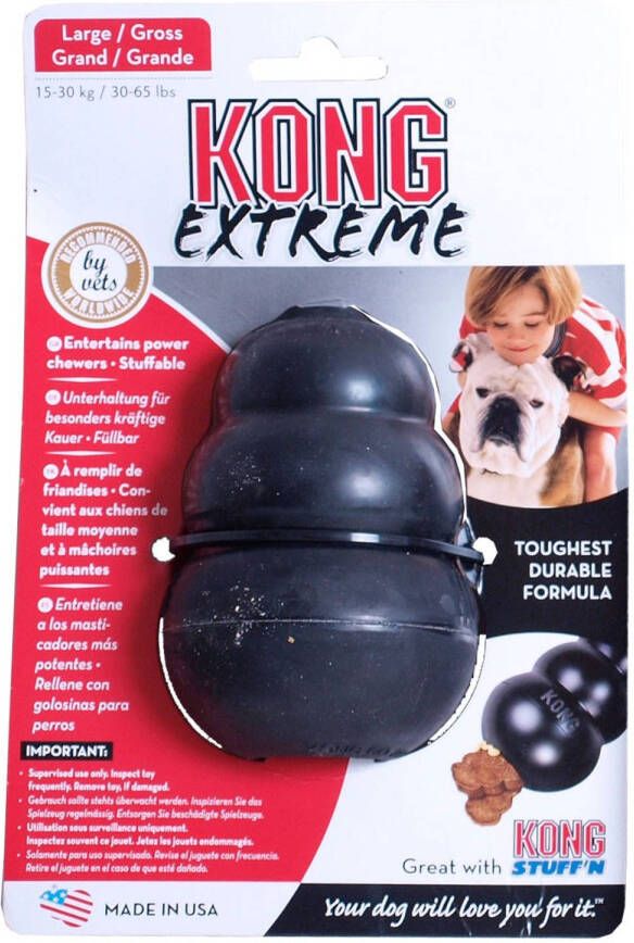 Kong Extreme Vulbaar speelgoed Zwart L 10 4x7 5 cm