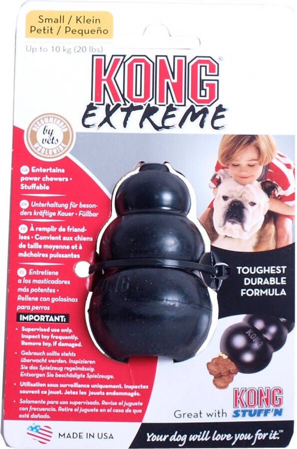 Kong Extreme Vulbaar speelgoed Zwart S 7 1x4 4 cm