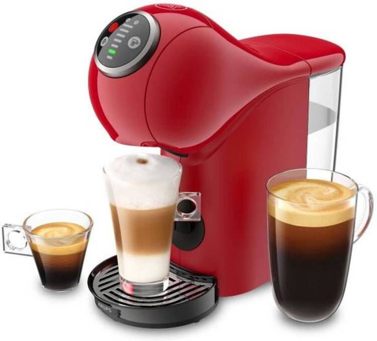 Krups Koffiezetapparaat Espresso Maker Compact XL Functie Multi-Beverage Genio S Plus Rood YY4444FD