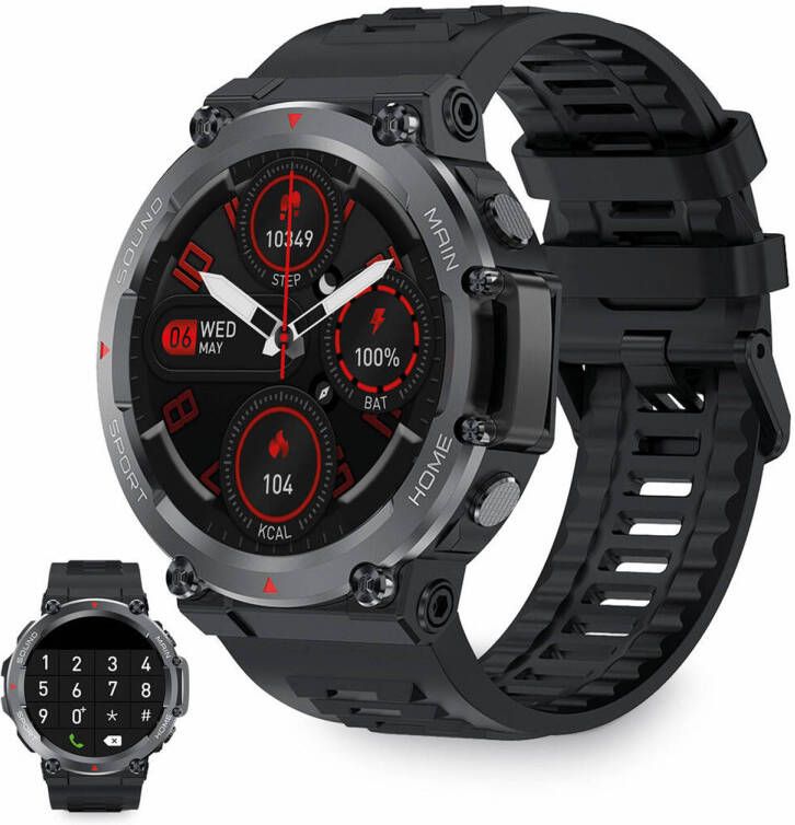 Ksix Smartwatch Oslo 1 5 Bluetooth 5.0 270 mAh Zwart