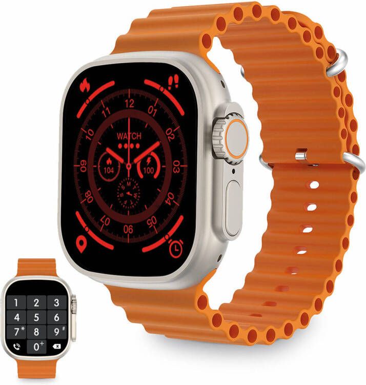 Ksix Smartwatch Urban Plus 2 05 270 mAh Bluetooth 5.0 Oranje