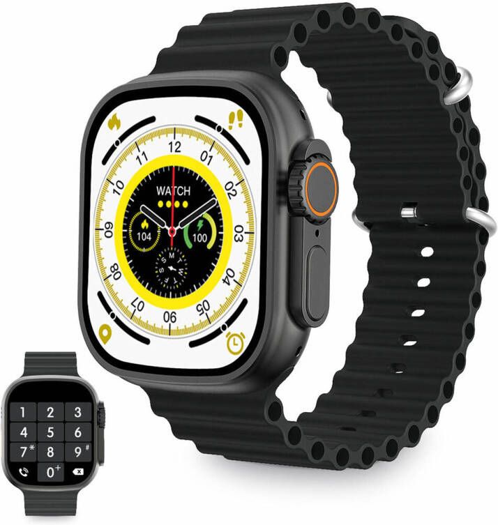 Ksix Smartwatch Urban Plus 2 05 Bluetooth 5.0 270 mAh Zwart
