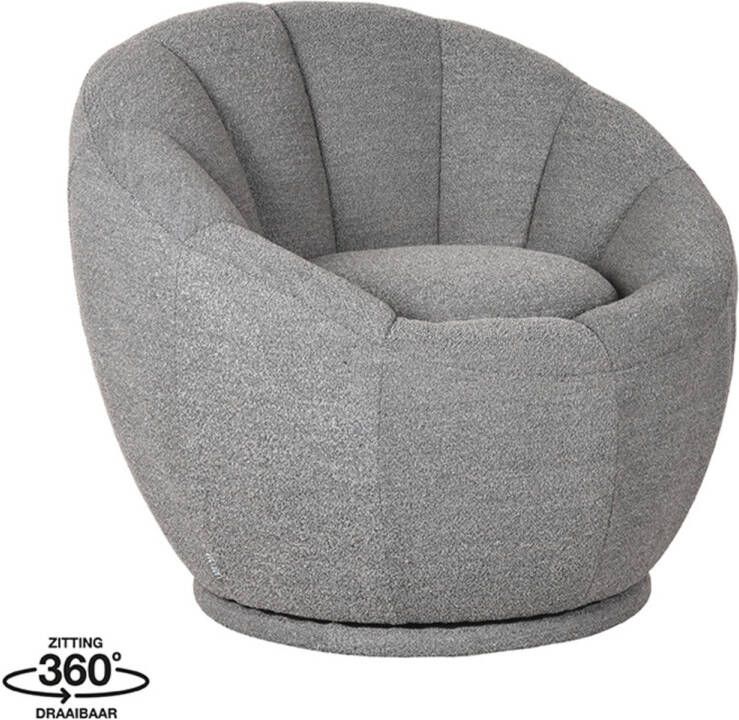 Label51 Fauteuil Crown Grijs Boucle