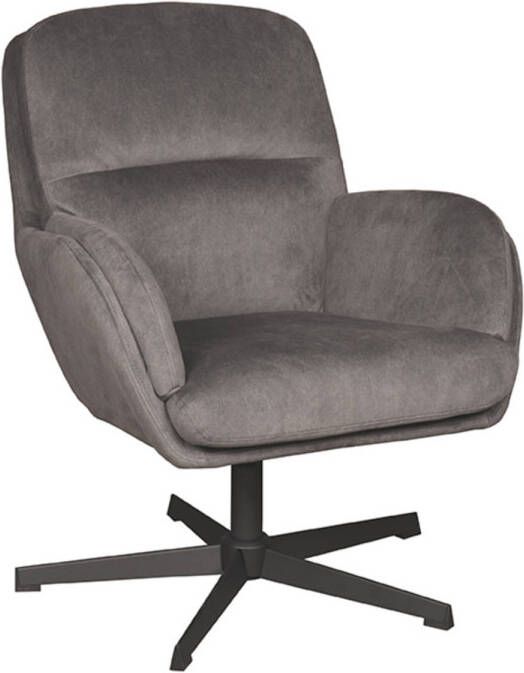 LABEL51 Fauteuil Moss Antraciet Cosmo 77x70x90 Cm