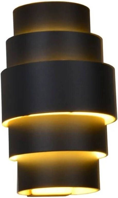 Lamponline Artdelight Wandlamp Rolls H 22 cm zwart goud