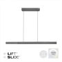 Lamponline Paul Neuhaus Hanglamp e-Lift + e-Slide L 120-200 cm donker grijs - Thumbnail 2