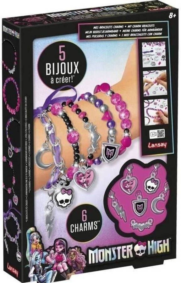 LANSAY Spel voor het maken van sieraden 20531 Monster High Mes Bracelets Charms