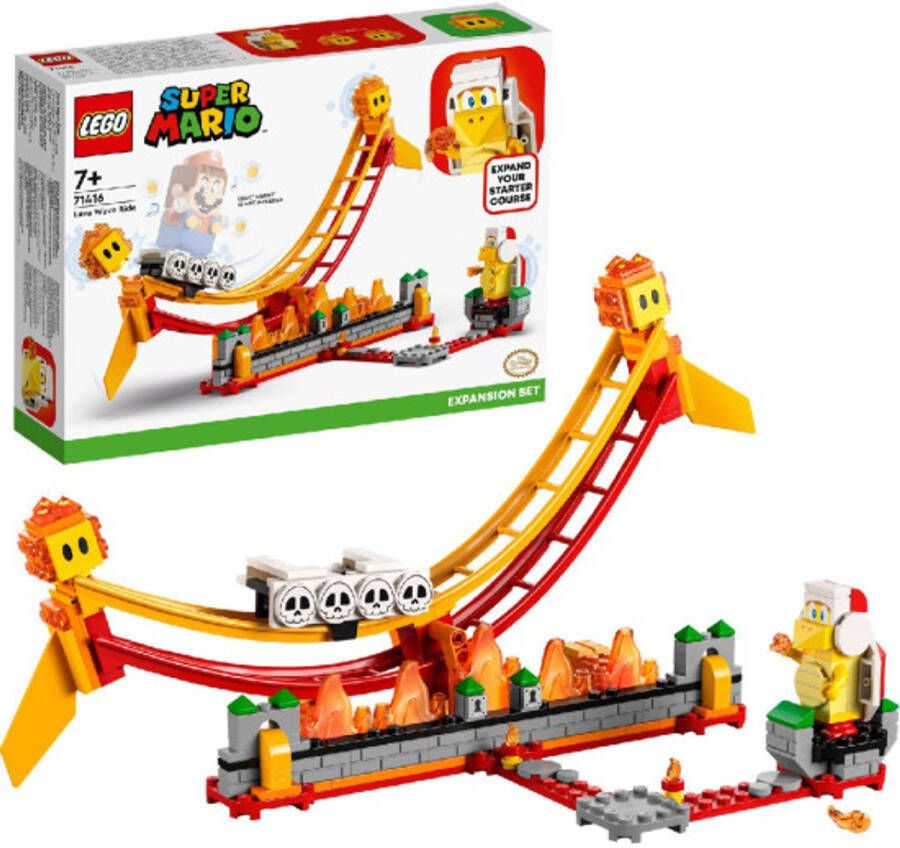 LEGO 71416 Super Mario Uitbreidingsset: Rit over Lavagolven