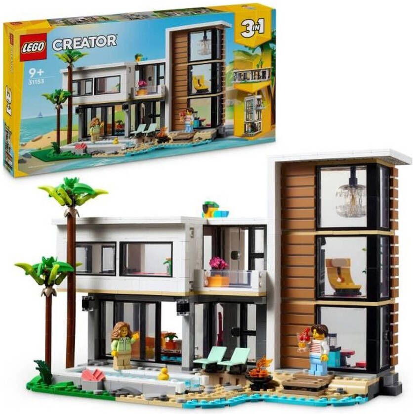 LEGO Creator 31153 Het moderne huis verander in een gebouw of chalet van 3 verdiepingen