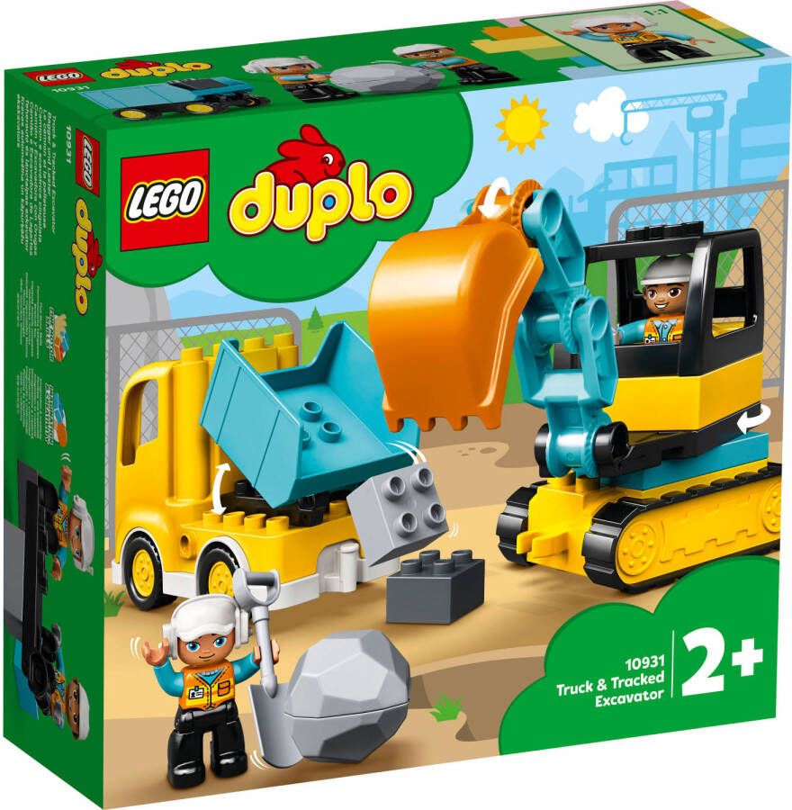 LEGO DUPLO Truck & Graafmachine met rupsbanden 10931