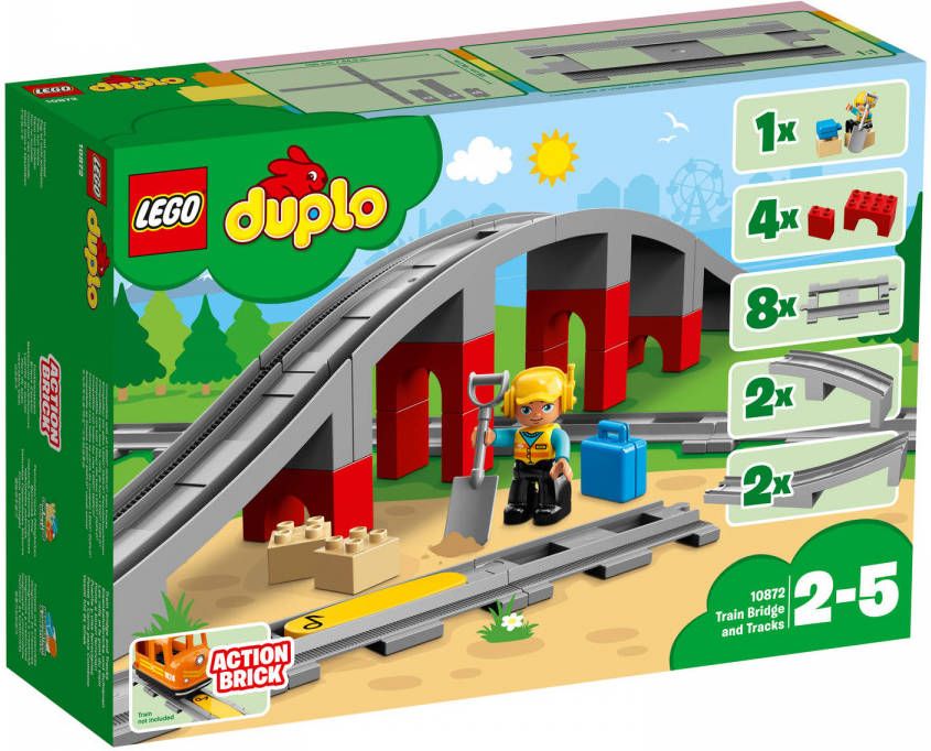 LEGO DUPLO treinbrug en rails 10872