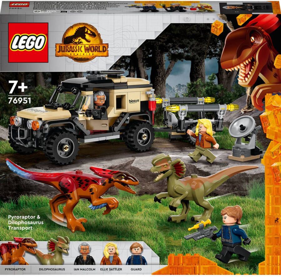 LEGO Jurassic World Pyroraptor & Dilophosaurus Transport 76951 - Foto 2