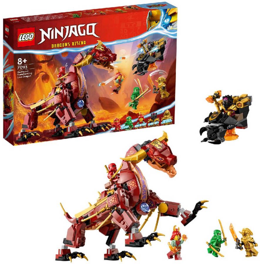 LEGO Ninjago 71793 Heatwave Transformerende Lavad Lavadraak (4111793)