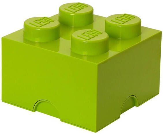 LEGO Storage Brick 4 Opbergbox 6L Kunststof Lime Groen