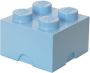 LEGO Set van 4 Opbergbox Brick 4 Lichtblauw - Thumbnail 2
