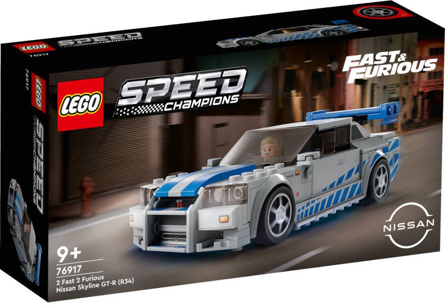 LEGO 76917 Speed Champions 2 Fast 2 Furious Nissan Skyline GT-R (R34)