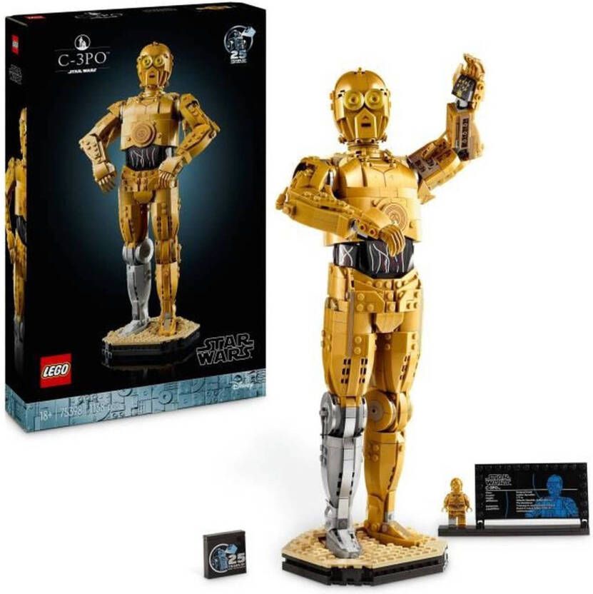 LEGO Star Wars 75398 C-3PO bouwbare Droid-minifiguur modelbouwset voor volwassenen